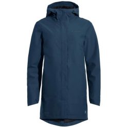 Parka damska z kapturem VAUDE Cyclist II. Niebieskie parki damskie Vaude, na zimę, s, bez wzorów, z materiału. Za 1,028.30 zł.