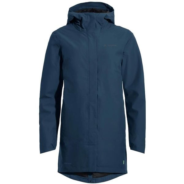 Parka damska z kapturem VAUDE Cyclist II. Niebieskie parki damskie Vaude, na zimę, s, bez wzorów, z materiału. Za 1,028.30 zł.