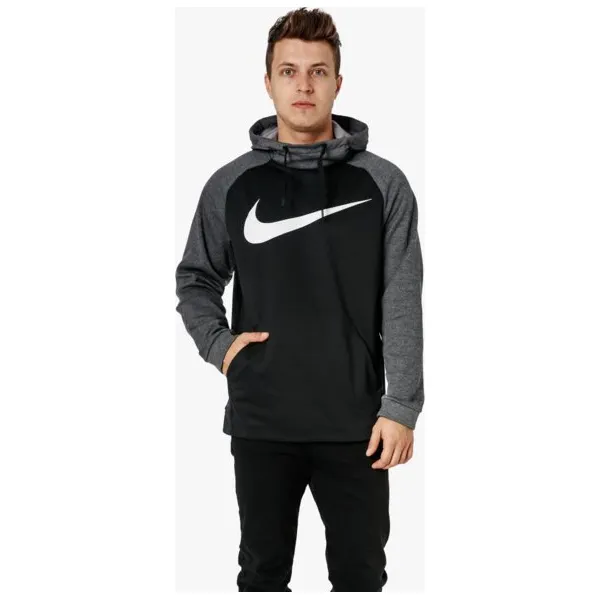 Nike Bluza Thrma Hd Swoosh Ess , czarny, rozmiar XL. Czarne bluzy z kapturem męskie Nike, m, z materiału. W wyprzedaży za 179.99 zł.
