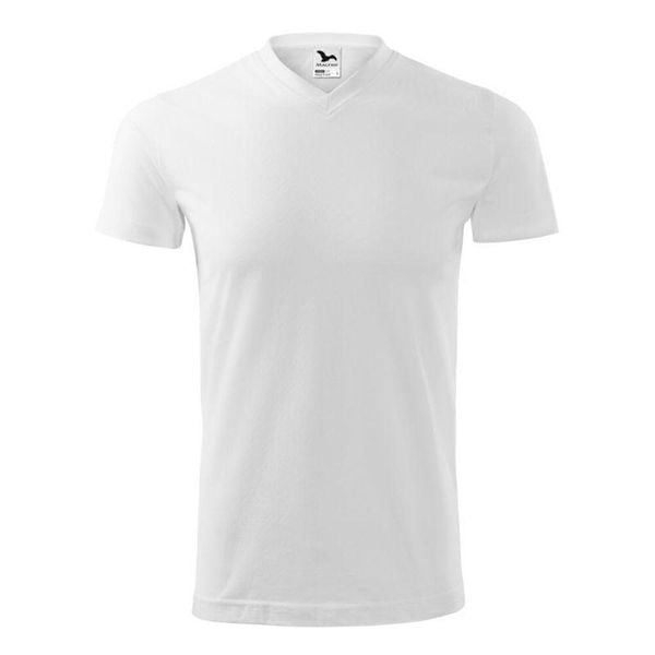 Koszulka Unisex Dla Dorosłych Z Dekoltem W Szpic. Niebieskie topy sportowe damskie ALDER, m, bez wzorów, z bawełny, bez ramiączek. Za 66.99 zł.