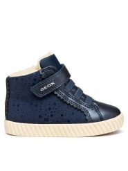 Geox Sneakersy B Mirroless B5669A 0AUAJ C4002 S Granatowy. Niebieskie buty sportowe dziewczęce Geox, bez wzorów, ze skóry, bez zapięcia. Za 149.99 zł.