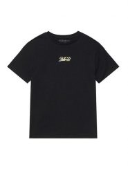 Guess T-Shirt L6RI10 K8HM4 Czarny Regular Fit. Czarne t-shirty chłopięce Guess, z aplikacjami, z bawełny, bez ramiączek. Za 99.99 zł.