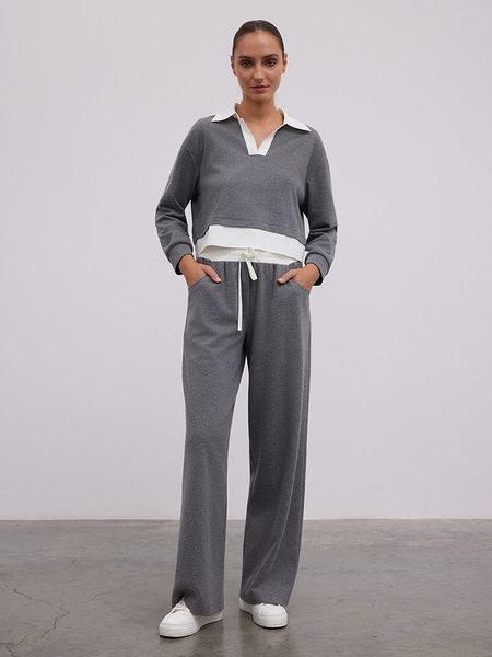 BGN Spodnie w kolorze szarym rozmiar: 40. Szare spodnie materiałowe damskie BGN, bez wzorów, z materiału. Za 110.55 zł.