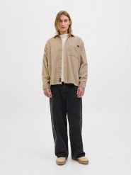 Jack & Jones Koszula sztruksowa w kolorze beżowym rozmiar: S. Brązowe koszule męskie Jack & Jones, s, bez wzorów, z bawełny, bez kołnierzyka, bez ramiączek. Za 96.83 zł.