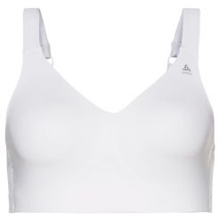 Biustonosz sportowy Odlo Sport bra EVERYDAY HIGH. Białe biustonosze sportowe damskie Odlo, bez wzorów, z dzianiny. Za 250.50 zł.