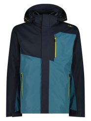 Cmp Kurtka funkcyjna 3w1 w kolorze niebiesko-czarno-szarym rozmiar: 52. Czarne kurtki outdoor męskie CMP, m, bez wzorów, z tkaniny, bez kaptura. Za 254.14 zł.