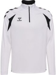 Bluza treningowa zapinana do połowy Hummel Core 2.0. Białe bluzy sportowe damskie HUMMEL, xl, bez wzorów, z materiału, bez ramiączek, bez kaptura. Za 226.00 zł.