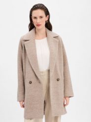 BOSS Płaszcz wełniany - Calodino2 Kobiety Wełna szary|brązowy, 40. Brązowe płaszcze damskie Boss, bez wzorów, z materiału, eleganckie. Za 1,599.95 zł.