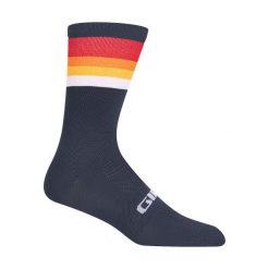 GIRO skarpety rowerowe COMP HIGH RISE midnight blue horizon. Brązowe skarpetki męskie GIRO, bez wzorów. Za 89.00 zł.