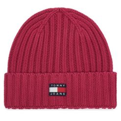 Czapka Tommy Hilfiger. Czerwone czapki zimowe damskie Tommy Hilfiger. Za 149.99 zł.