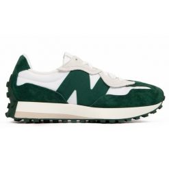 Buty New Balance Unisex U327WEL zielone. Zielone buty sportowe na co dzień męskie z gumy, bez zapięcia. Za 680.39 zł.