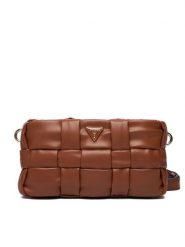 Guess Torebka Marion Mini HWWG80 72720 Brązowy. Brązowe listonoszki damskie Guess, z aplikacjami, ze skóry, bez dodatków. Za 329.99 zł.