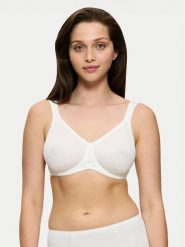 Triumph Biustonosz z fiszbiną Lovely Minimizer 10166834 Biały. Białe biustonosze Triumph, bez wzorów, z syntetyku. Za 91.70 zł.