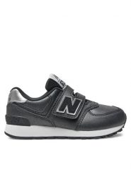 New Balance Sneakersy PV574FM Czarny. Czarne buty sportowe dziewczęce New Balance, bez wzorów, z materiału, bez zapięcia. Za 189.99 zł.