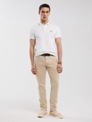 BIG STAR Koszulka polo w kolorze białym rozmiar: M. Białe koszulki polo męskie Big Star, m, bez wzorów, bez ramiączek. Za 66.00 zł.