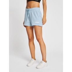 Szorty damskie Hummel Legacy. Niebieskie spodenki sportowe damskie HUMMEL, xl, z dresówki, do piłki nożnej. W wyprzedaży za 94.40 zł.