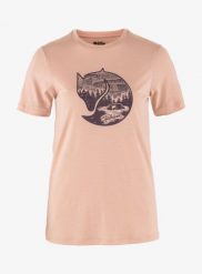 Koszulka merino damska Fjallraven Abisko Wool Fox. Czerwone t-shirty damskie Fjällräven, s, bez wzorów, z materiału, bez kołnierzyka. Za 333.29 zł.