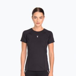Koszulka treningowa damska Cardio Bunny HCB-425 Active black. Czarne bluzki sportowe damskie Cardio Bunny, l, z materiału, bez kołnierzyka, bez ramiączek. Za 39.99 zł.