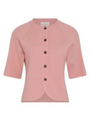 MOSS COPENHAGEN Kardigan "Aubree East" w kolorze jasnoróżowym rozmiar: L/XL. Różowe kardigany damskie MOSS COPENHAGEN, l, bez wzorów, ze splotem. Za 153.34 zł.