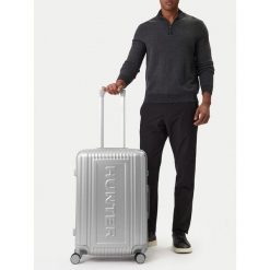 Walizka średnia Hunter. Szare walizki Hunter, bez wzorów, średnie. Za 359.99 zł.