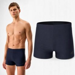 KĄPIELÓWKI MĘSKIE 4F BASEN PLAŻA BOKSERKI SPODENKI USWTM027 XXL. Niebieskie kąpielówki męskie 4f, m, bez wzorów, z materiału, do pływania. Za 50.33 zł.