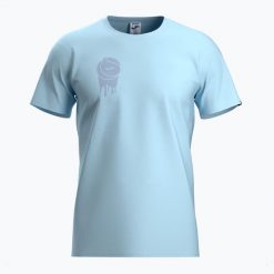 Koszulka tenisowa męska Joma Challenge. Niebieskie t-shirty sportowe męskie Joma, l, z bawełny, bez ramiączek, na fitness i siłownię. Za 87.99 zł.