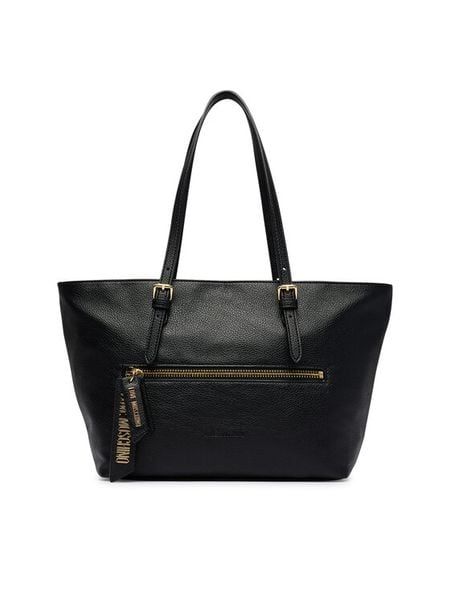 LOVE MOSCHINO Torebka JC4228PP0PKG0000 Czarny. Czarne torebki klasyczne damskie Love Moschino, bez wzorów, ze skóry, bez dodatków. Za 1,059.00 zł.