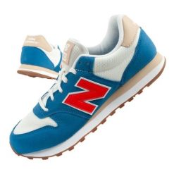 Buty New Balance Sneakersy GM500TPN niebieskie. Niebieskie buty sportowe na co dzień męskie z gumy, bez zapięcia. Za 501.43 zł.