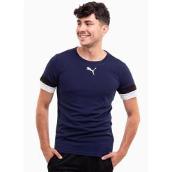 Koszulka piłkarska męska PUMA teamRISE Jersey. Czarne t-shirty sportowe męskie Puma, m, z jersey, bez ramiączek, do piłki nożnej. Za 136.00 zł.