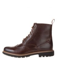 Clarks Skórzane botki "Batcombe Lord" w kolorze brązowym rozmiar: 44. Brązowe buty zimowe męskie Clarks, bez zapięcia. Za 384.95 zł.