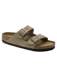 Birkenstock Skórzane klapki "Arizona" w kolorze beżowym rozmiar: 43. Brązowe klapki i japonki męskie Birkenstock, ze skóry. Za 456.87 zł.