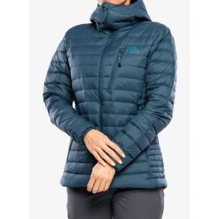 Kurtka puchowa damska Mountain Equipment Earthrise Hooded Jacket. Niebieskie kurtki damskie MOUNTAIN EQUIPMENT, s, bez wzorów, z puchu, bez kaptura, narciarskie. Za 833.99 zł.