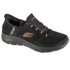 Buty sportowe Sneakersy damskie, Slip-Ins: Summits - Key Pace. Czarne buty sportowe na co dzień damskie Skechers, bez wzorów, trekkingowe. Za 329.99 zł.