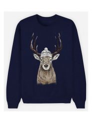 WOOOP Bluza "Outside" w kolorze granatowym rozmiar: XXL. Niebieskie bluzy bez kaptura damskie Wooop, xxl, z bawełny. Za 114.95 zł.