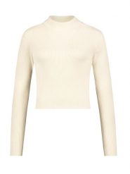 Stitch & Soul Koszulka w kolorze kremowym rozmiar: XL. Brązowe bluzki damskie Stitch & Soul, xl, bez wzorów, ze splotem, bez kołnierzyka, bez ramiączek. Za 61.46 zł.