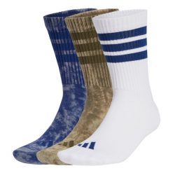 Skarpety Stonewash Crew 3 Pairs. Białe skarpetki damskie Adidas, bez wzorów, z materiału. Za 99.95 zł.
