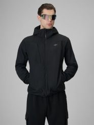 4F Kurtka softshell wiatroodporna membrana 5000 męska - czarna S. Czarne kurtki softshell damskie 4f, m, bez wzorów, z materiału, bez kaptura. Za 349.99 zł.
