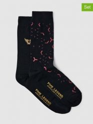 PME Legend Skarpety (2 pary) w kolorze czarnym rozmiar: onesize. Czarne skarpetki męskie PME Legend, bez wzorów, prążkowane. Za 56.93 zł.