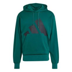 Bluza z kapturem adidas Essentials Big Logo. Zielone bluzy sportowe męskie Adidas, m, z materiału. Za 243.95 zł.