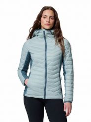 Columbia Kurtka pikowana "Powder Pass II" w kolorze błękitnym rozmiar: XL. Niebieskie kurtki damskie Columbia, xl, bez wzorów, bez kaptura. Za 269.95 zł.
