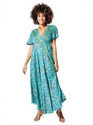 Ipanima Sukienka w kolorze turkusowym rozmiar: 42. Niebieskie sukienki damskie Ipanima, bez wzorów, klasyczne, bez kołnierzyka, bez ramiączek, maxi, rozkloszowane. Za 79.21 zł.