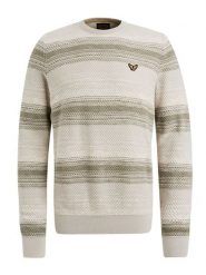 PME Legend Sweter w kolorze kremowo-szarobrązowym rozmiar: L. Brązowe swetry męskie PME Legend, l, bez wzorów, z bawełny, bez kołnierzyka. Za 251.74 zł.