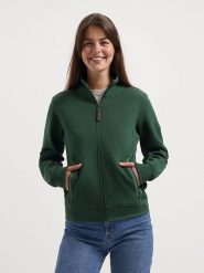 TRAVELIN' Bluza w kolorze zielonym rozmiar: M. Zielone bluzy bez kaptura damskie Travelin', m. Za 254.14 zł.