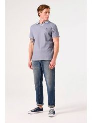 Garcia Koszulka polo w kolorze błękitnym rozmiar: L. Niebieskie koszulki polo męskie Garcia, l, bez wzorów, z bawełny, bez ramiączek. Za 114.17 zł.
