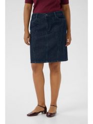 KAFFE curve Spódnica dżinsowa w kolorze granatowym rozmiar: 54. Niebieskie spódniczki damskie KAFFE curve, bez wzorów, z bawełny, z podwyższonym stanem, midi, proste. Za 104.99 zł.