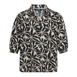 Damska Koszula W Abstrakcyjne Kwiaty Nofino. Brązowe koszule damskie Regatta, bez wzorów, sportowe, bez kołnierzyka, bez ramiączek. Za 182.99 zł.