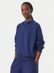 Adidas Bluza Soft Lux KR2747 Niebieski Loose Fit. Niebieskie bluzy bez kaptura damskie Adidas, xl, z syntetyku. Za 349.99 zł.