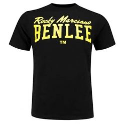 T-shirt o klasycznym kroju Benlee Logo. Czarne t-shirty męskie Benlee, m, bez wzorów, z bawełny, bez kołnierzyka. Za 109.20 zł.
