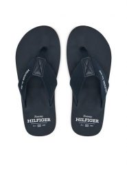 Tommy Hilfiger Japonki Hilfiger 85 Beach Sandal FM0FM05339 Granatowy. Niebieskie klapki i japonki męskie Tommy Hilfiger, z materiału. Za 99.99 zł.