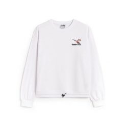 Bluza damska DIADORA L.SWEAT FLOSS L. Białe bluzy bez kaptura damskie Diadora, l. Za 109.99 zł.